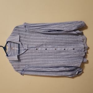 FREE PEOPLE Button Down Collar Balloon Sleeve Blouse sz M